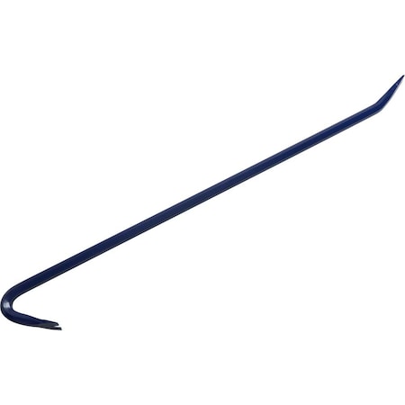 Goose Neck Wrecking Bar, 3/4 Shank X 36 Long, Royal Blue Paint